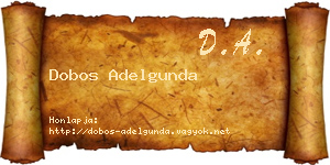 Dobos Adelgunda névjegykártya